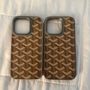 Tan and White Phone Cases Buy 1 Get 1 iphone 14 pro